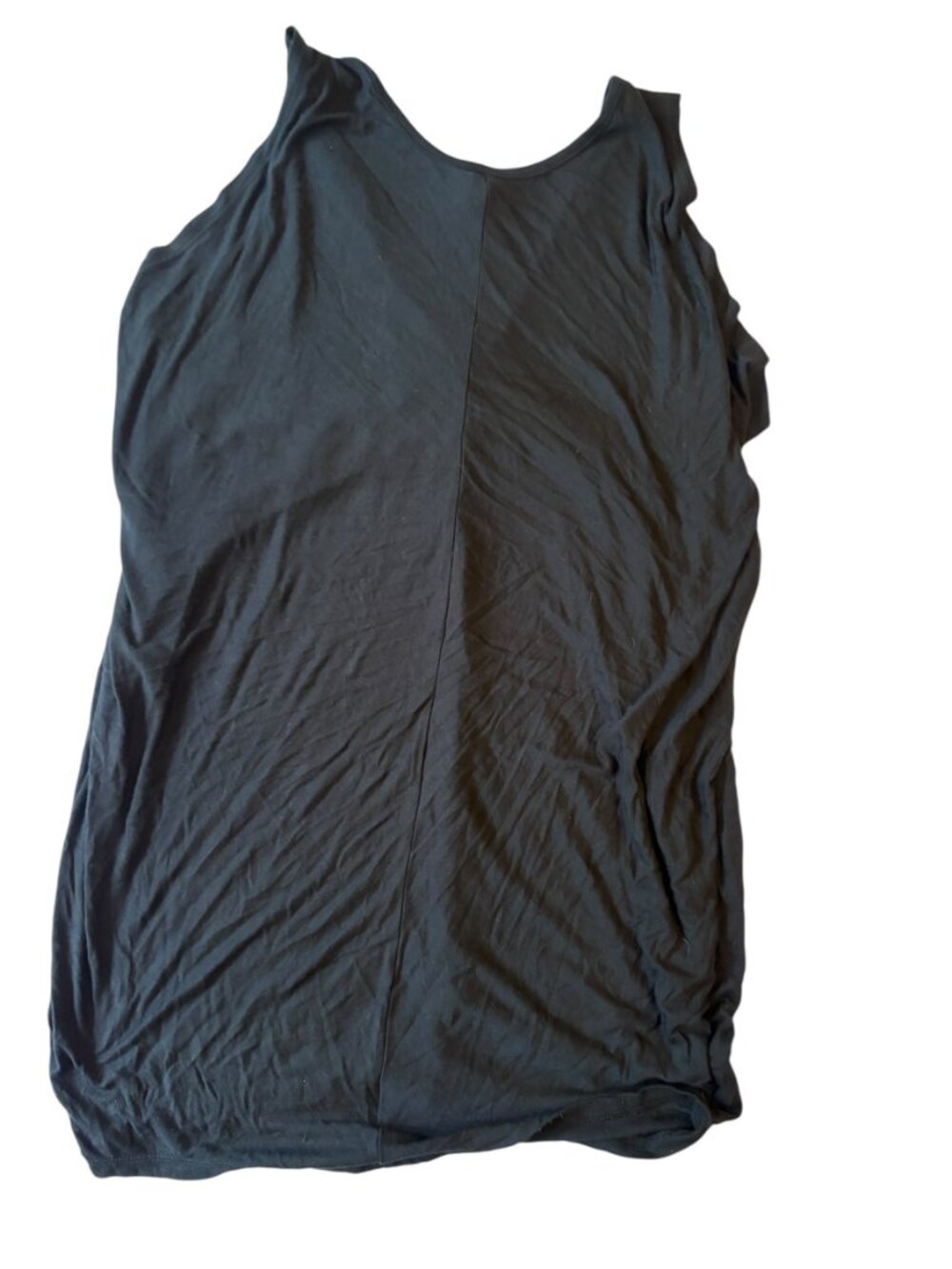 Long Black Sleeveless Tunic Size L - Picture 3 of 5